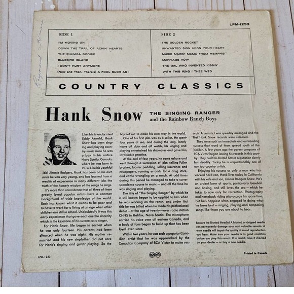 Country Classics Vinyl - Picture 2 of 4